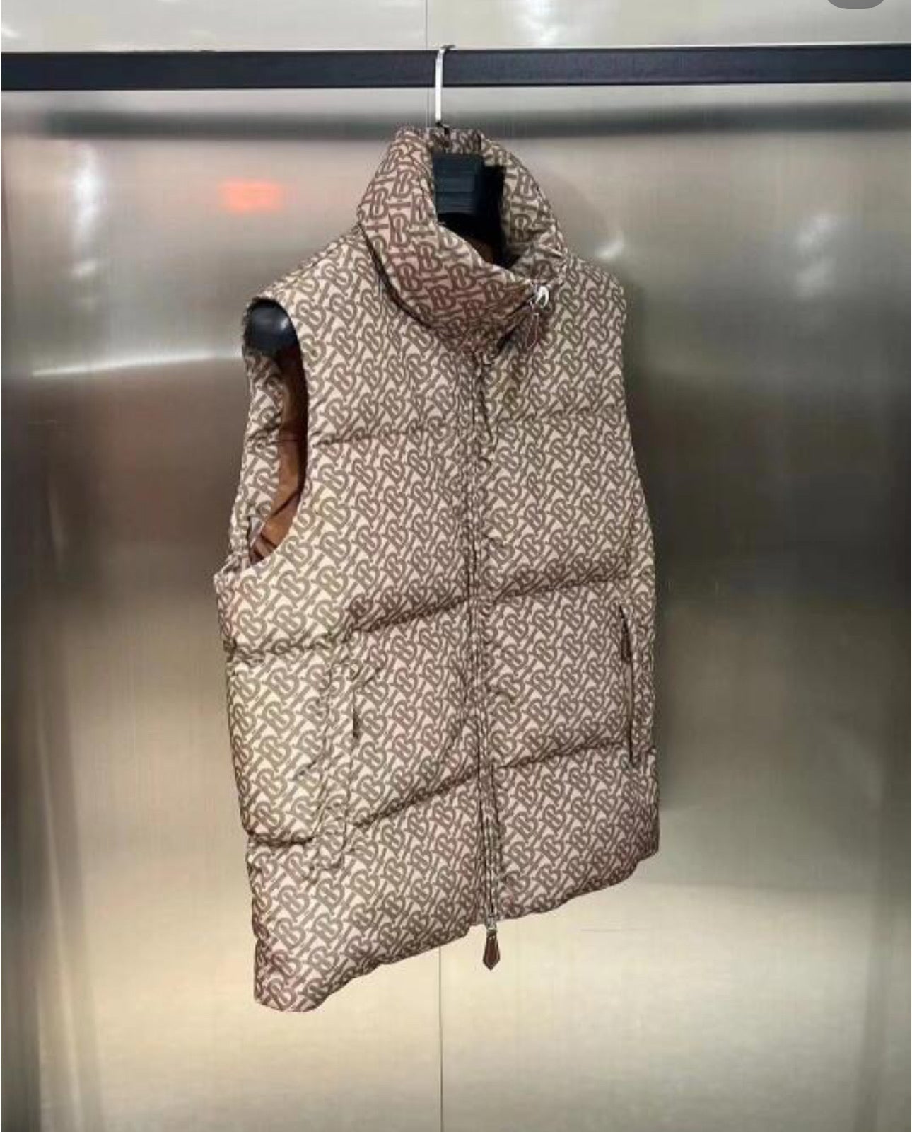 Feather puff vest