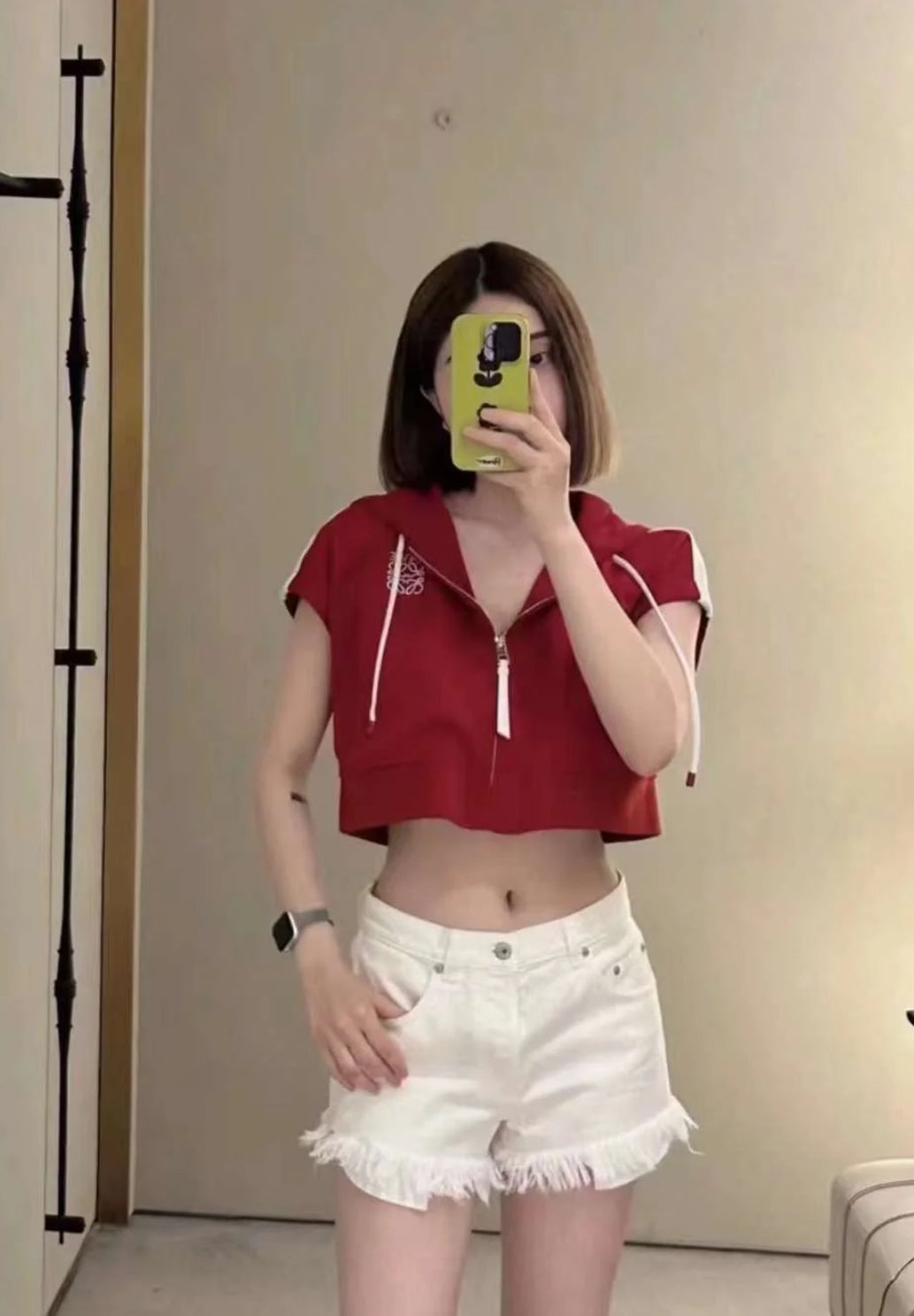 Zip Hoody Top