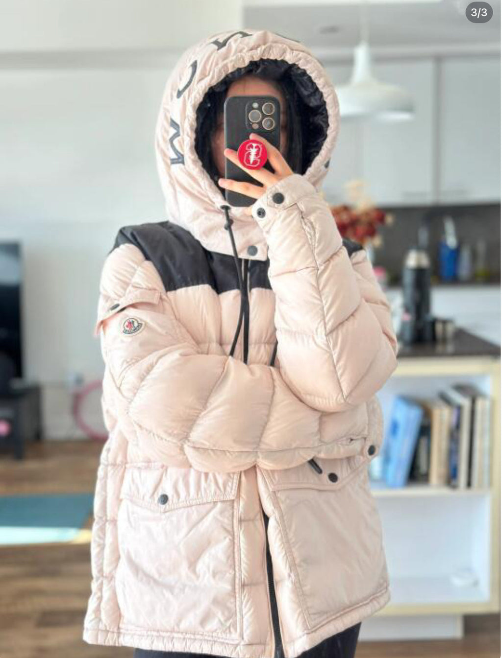 Feather puff coat