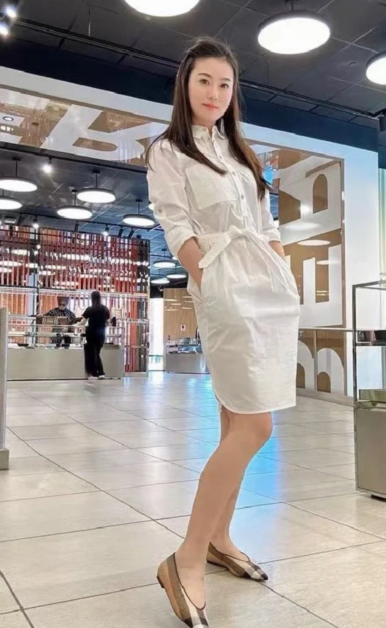 Shirt dress set